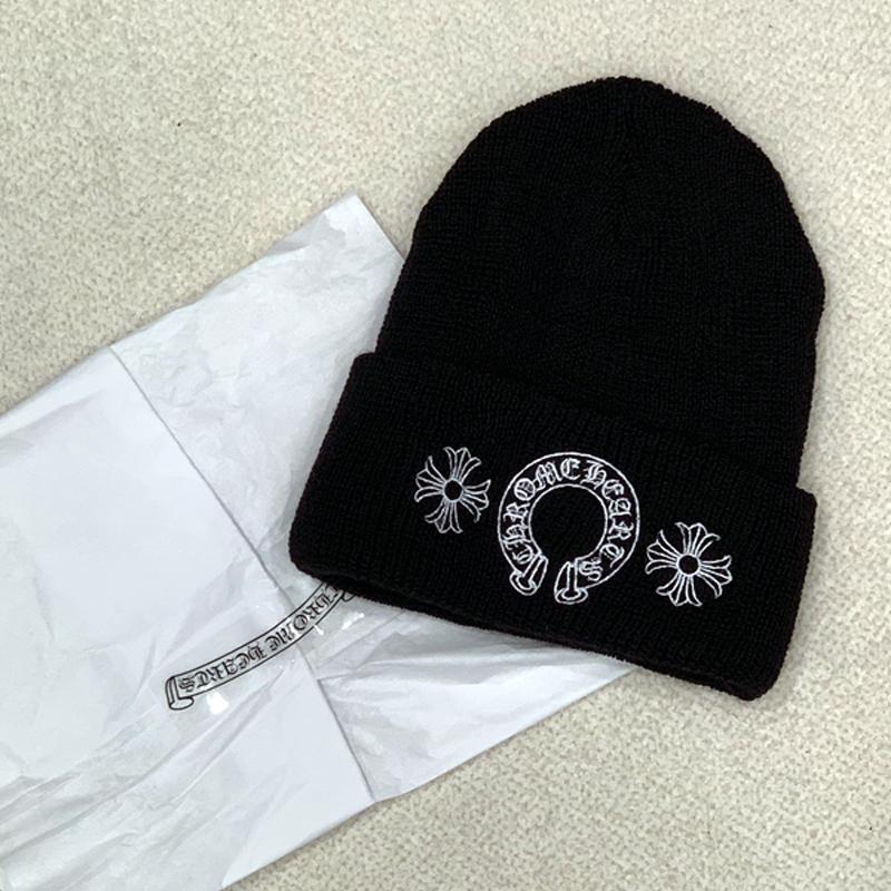 Chrome Hearts Horseshoe Logo Beanie Black