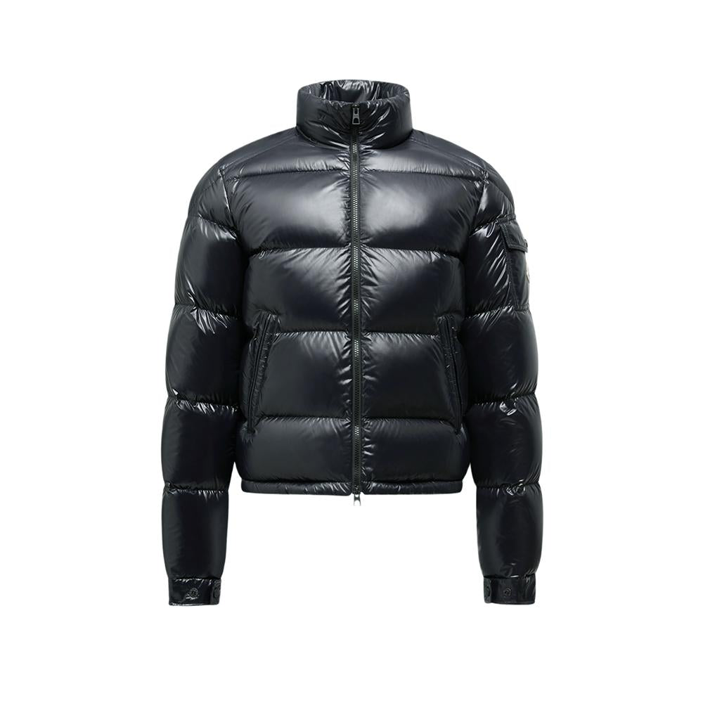 Moncler Levitha Logo Patch Puffer Jacket Black Men 1A000 61 596XE 999