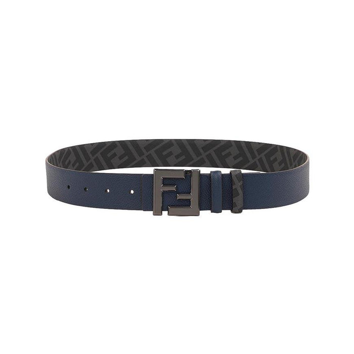 FENDI Men’s Square FF Logo Leather Belt