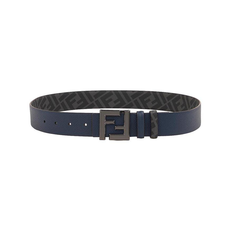 FENDI Men’s Square FF Logo Leather Belt