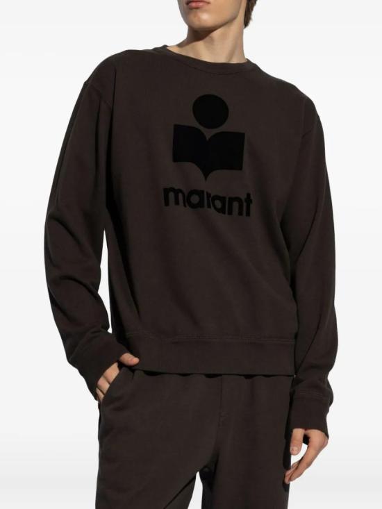 Isabel Marant Micoi Logo Sweatshirt Men’s Black Cotton Pullov SW0029HAB1M18H02FK