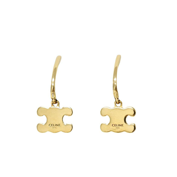 CELINE Triomphe Women’s Gold-Tone Earrings