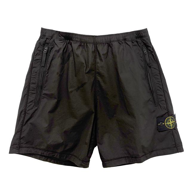 STONE ISLAND Tela Parachute Cotton Shorts V0029 Black Men’s