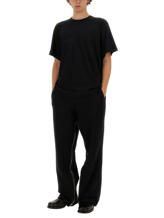 Helmut Lang Short Sleeve T-Shirt for Men O04HM599001 BLACK DOM