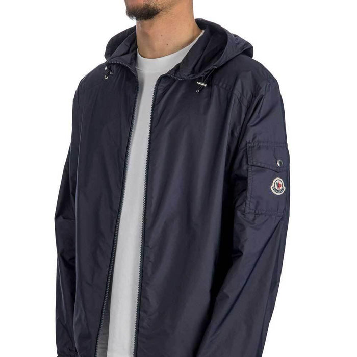 Moncler Navy Windbreaker Ediache Jacket Men