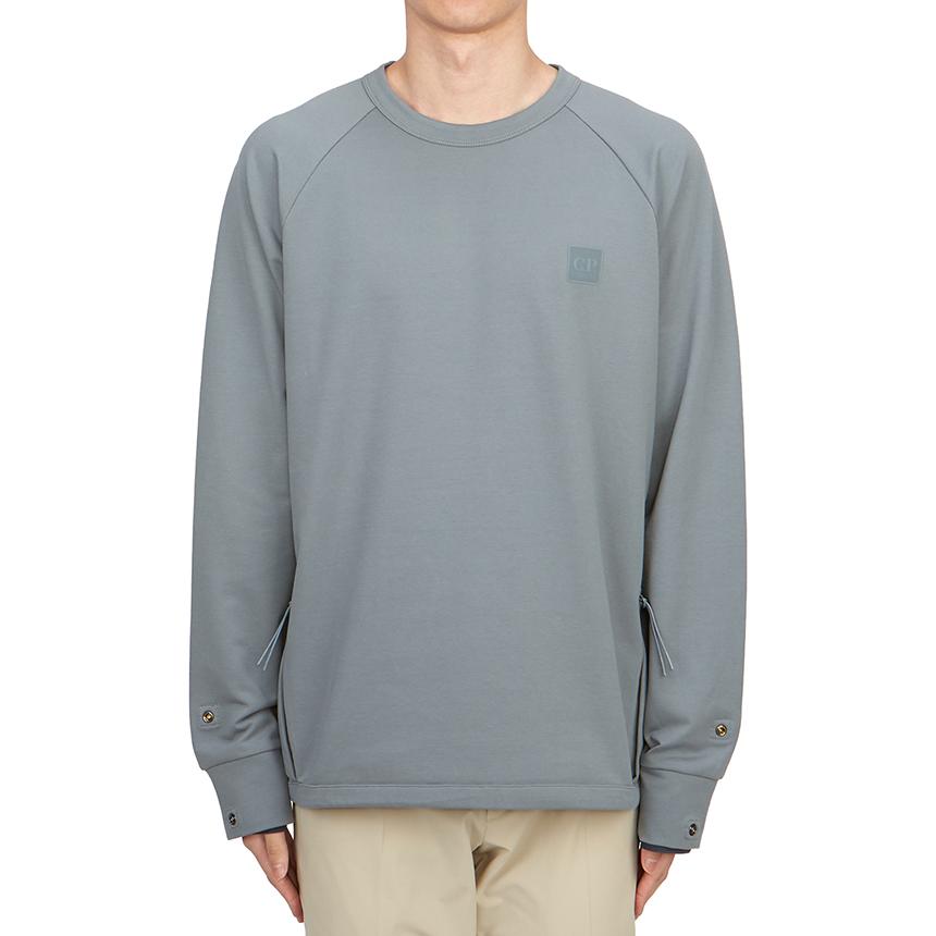 CP Company Men’s Cotton Crewneck Sweatshirt Gray