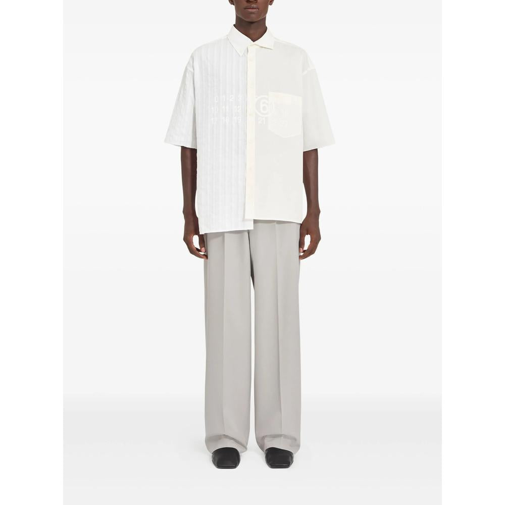 Maison Margiela White Cotton Long Sleeve Shirt