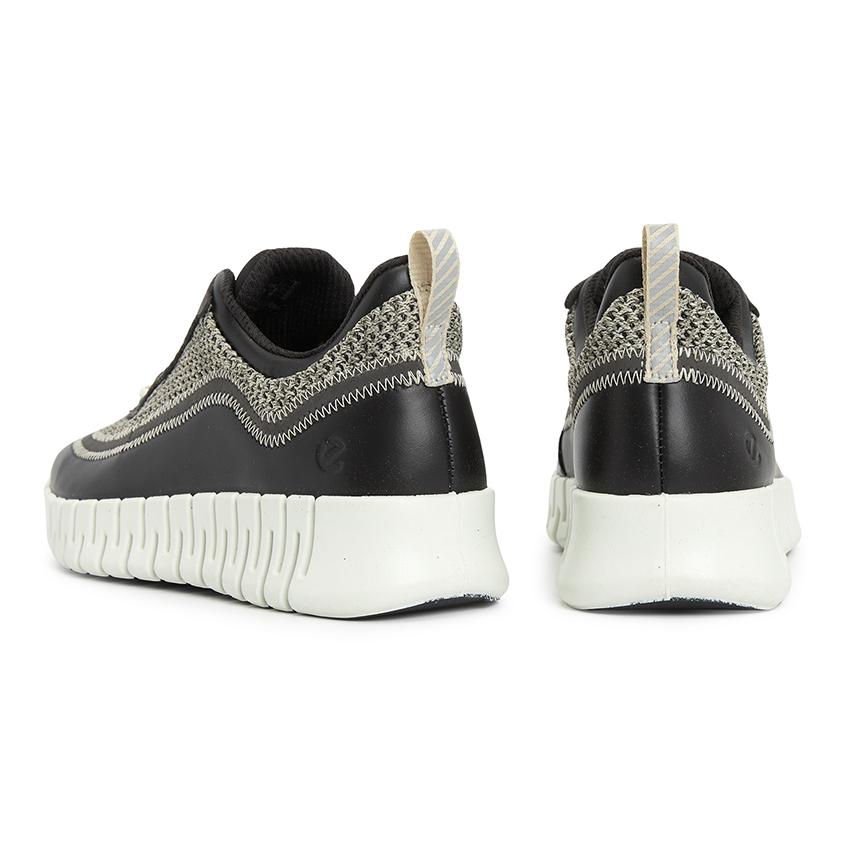 ecco Groove Women’s Leather Low-Top Sneakers 218343 61399