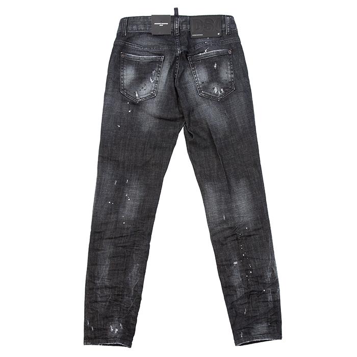 Dsquared2 Women’s Jennifer Black Wash Cropped Denim Jeans
