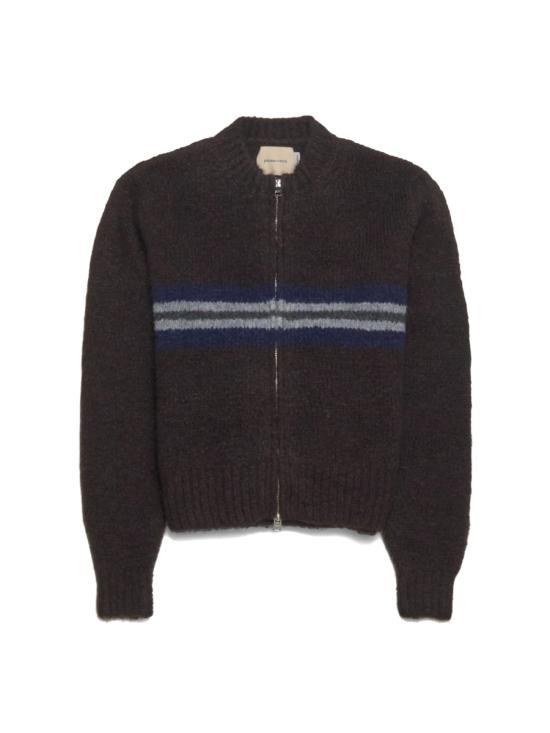 Paloma Wool Paneled Zip Knit Cardigan for Women VJ9006323 BROWN DOM