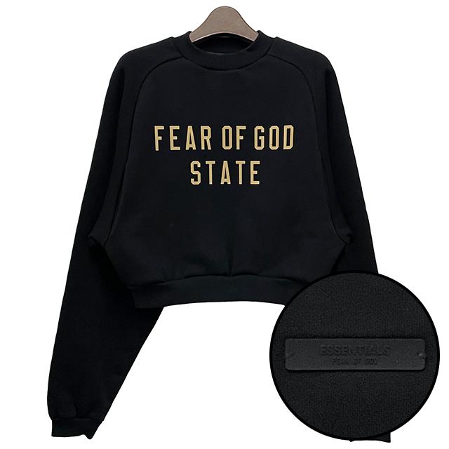 Fear of God Essentials Women’s Logo Crop Sweatshirt 192BT247380FW