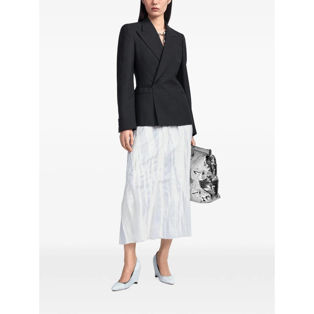 Maison Margiela Wool Blend Blazer Jacket Beige Women’s