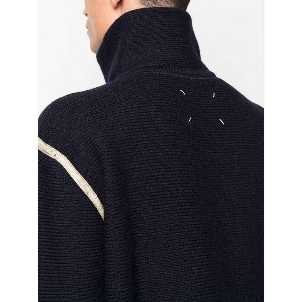 Maison Margiela Black Cotton Crewneck Sweatshirt for Men
