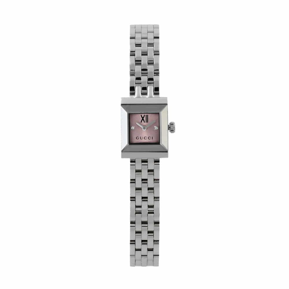 GUCCI Silver G-Frame Women’s Stainless Steel Watch