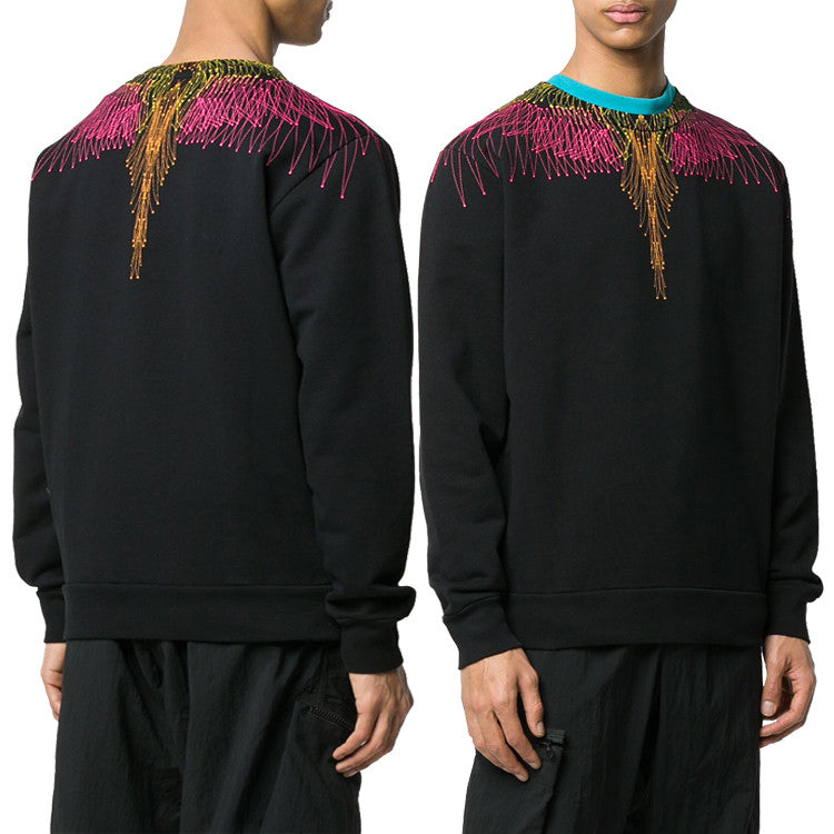 Marcelo Burlon Beige Wings Crewneck Sweatshirt Men