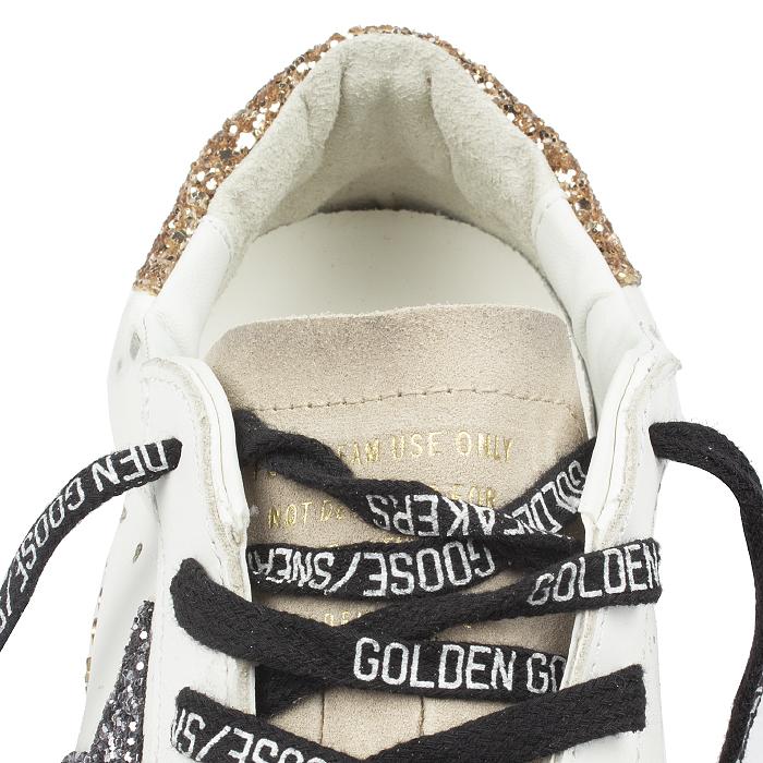 GOLDEN GOOSE Superstar Distressed Leather Low-Top Sneakers White