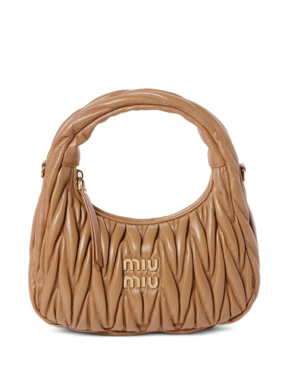 Miu Miu Black Leather Tote Bag