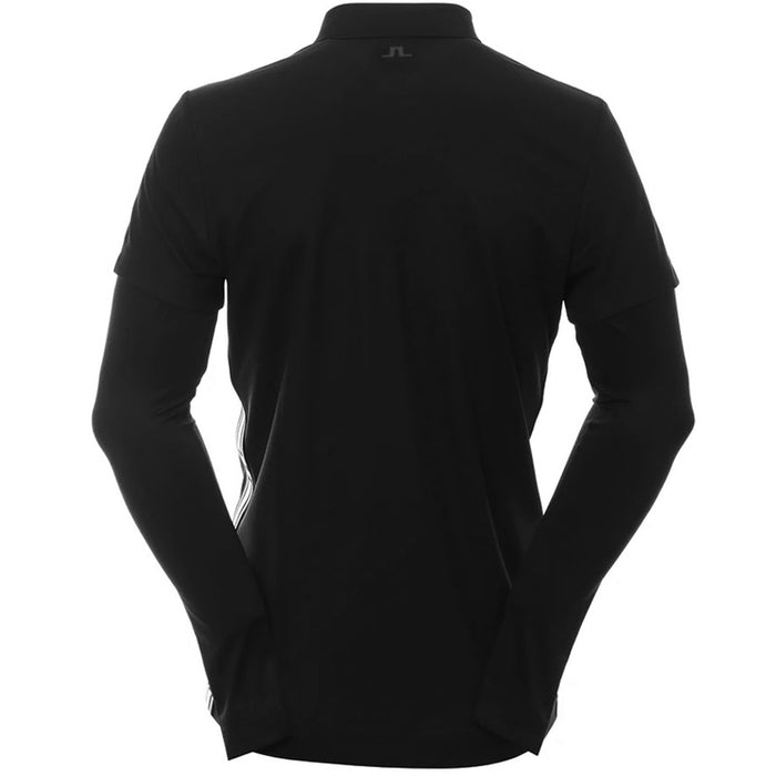 J LINDEBERG Liam Regular Fit Long Sleeve Polo T-Shirt Black