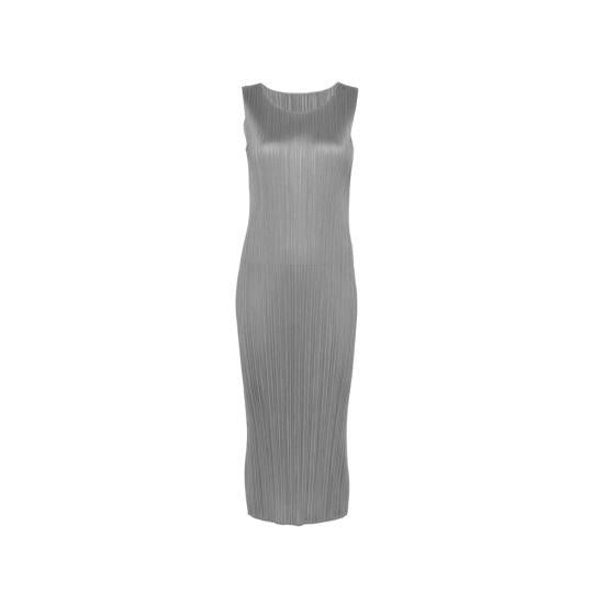 PLEATS PLEASE Grey Pleated Long Dress
