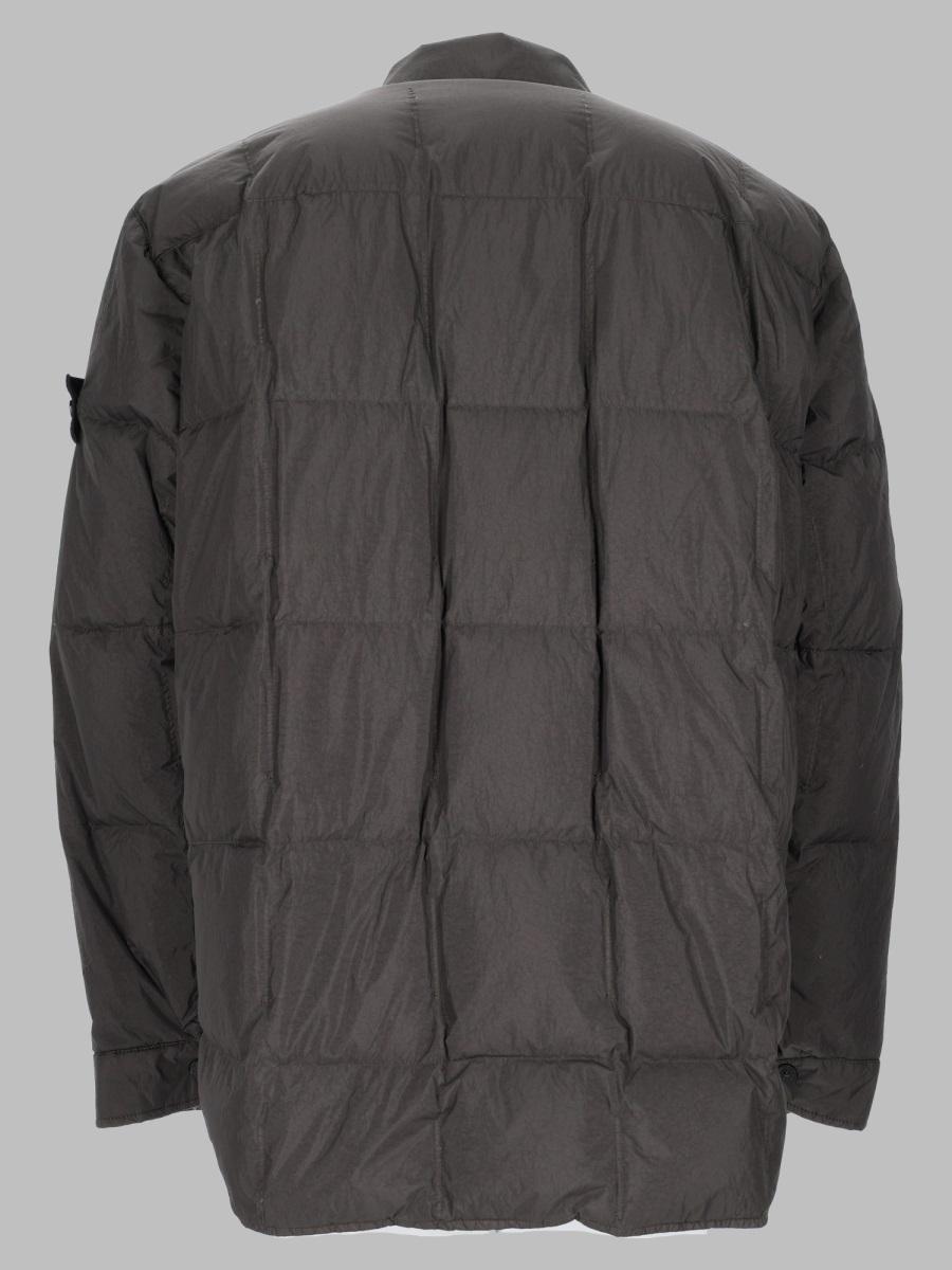 STONE ISLAND Black Down Puffer Jacket Men