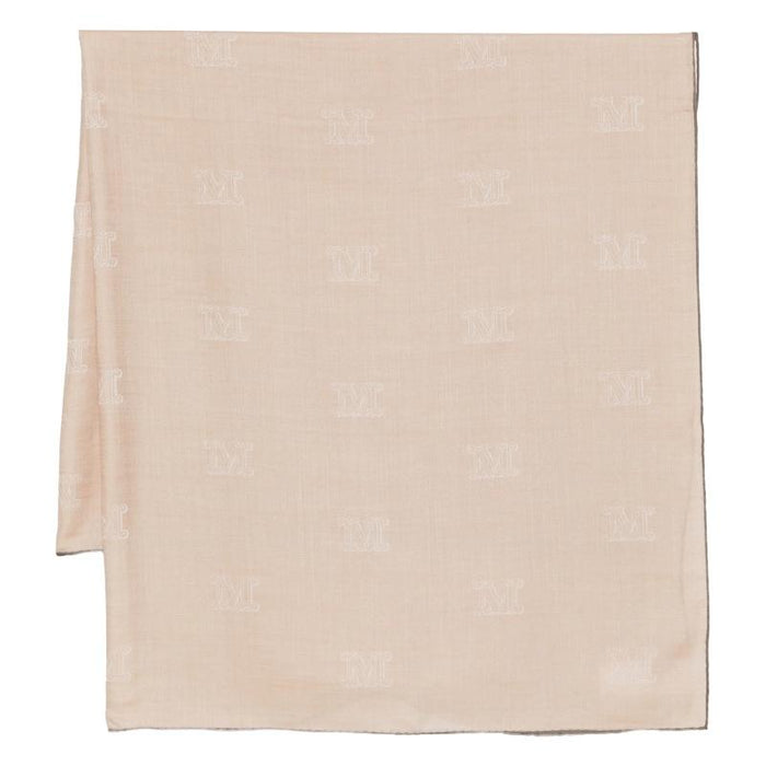 Max Mara Persian Print Scarf Beige Silk Blend Scarf