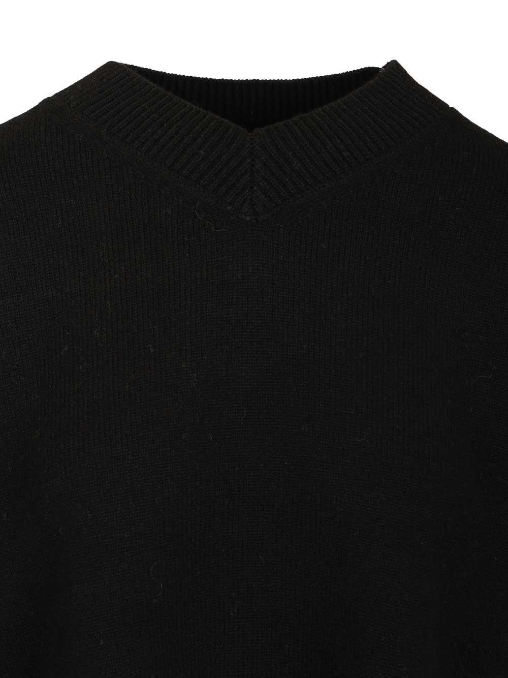 Maison Kitsune Wool Turtleneck Sweater Black Women’s Knitwear