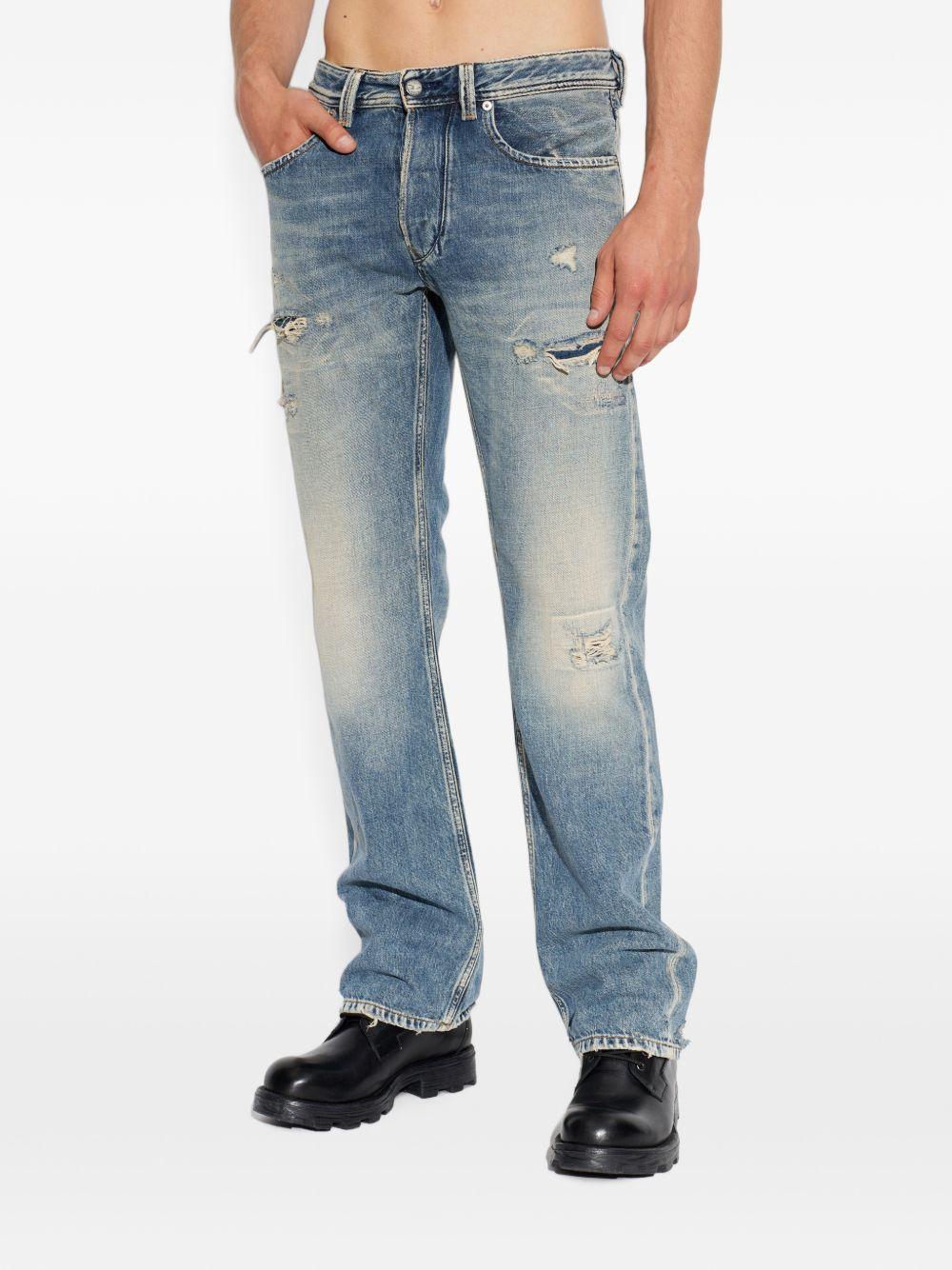 DIESEL Blue Denim Straight-Leg Jeans Men’s Pants