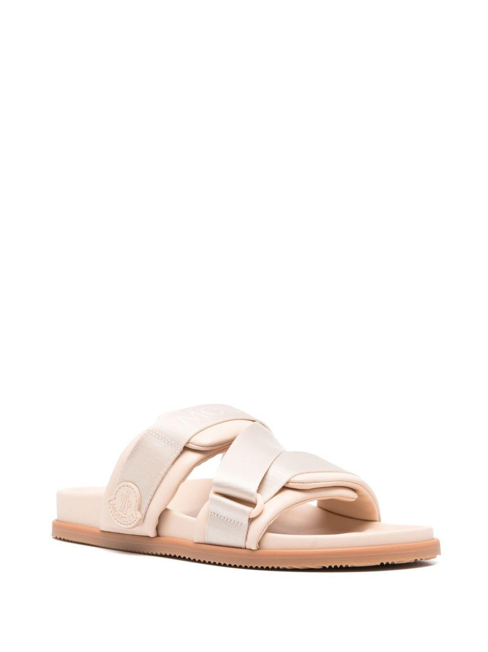 Moncler Leather Platform Sandals Black Women’s