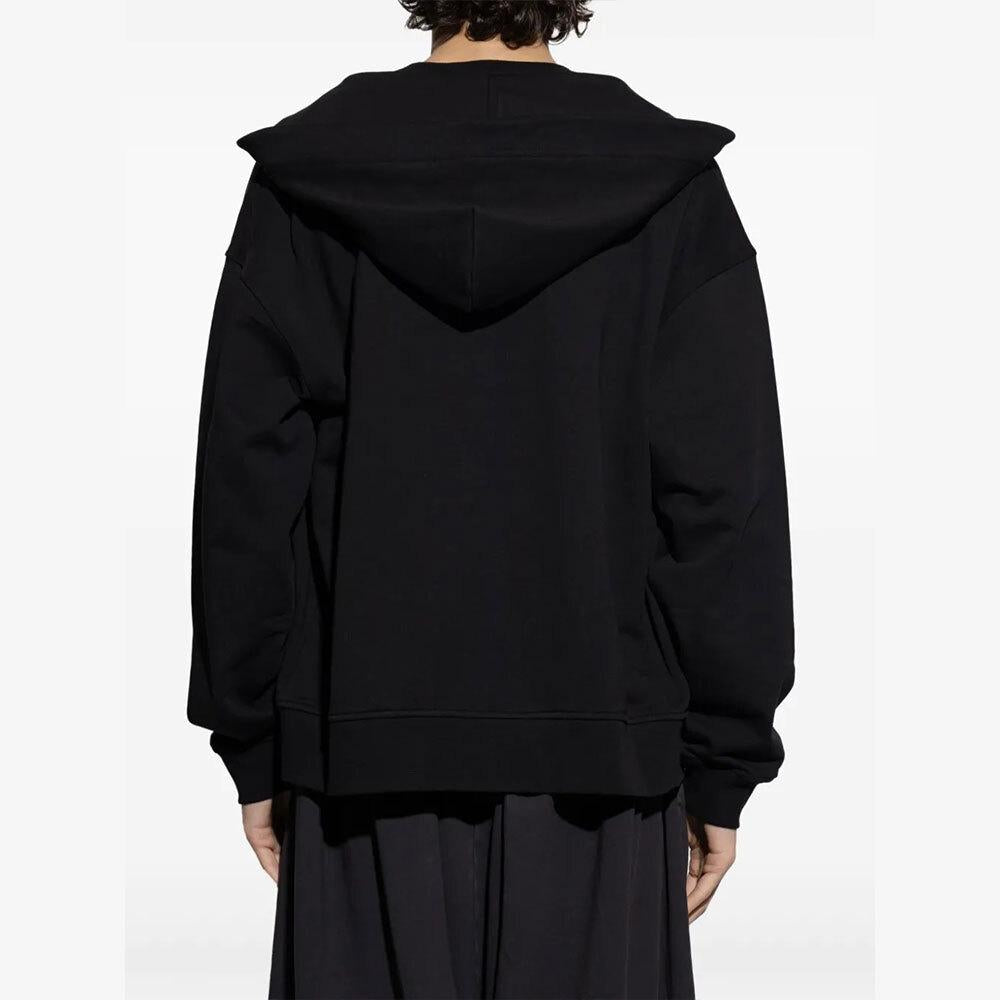 Vivienne Westwood Rugged Zip Hoodie Men Black Cotton