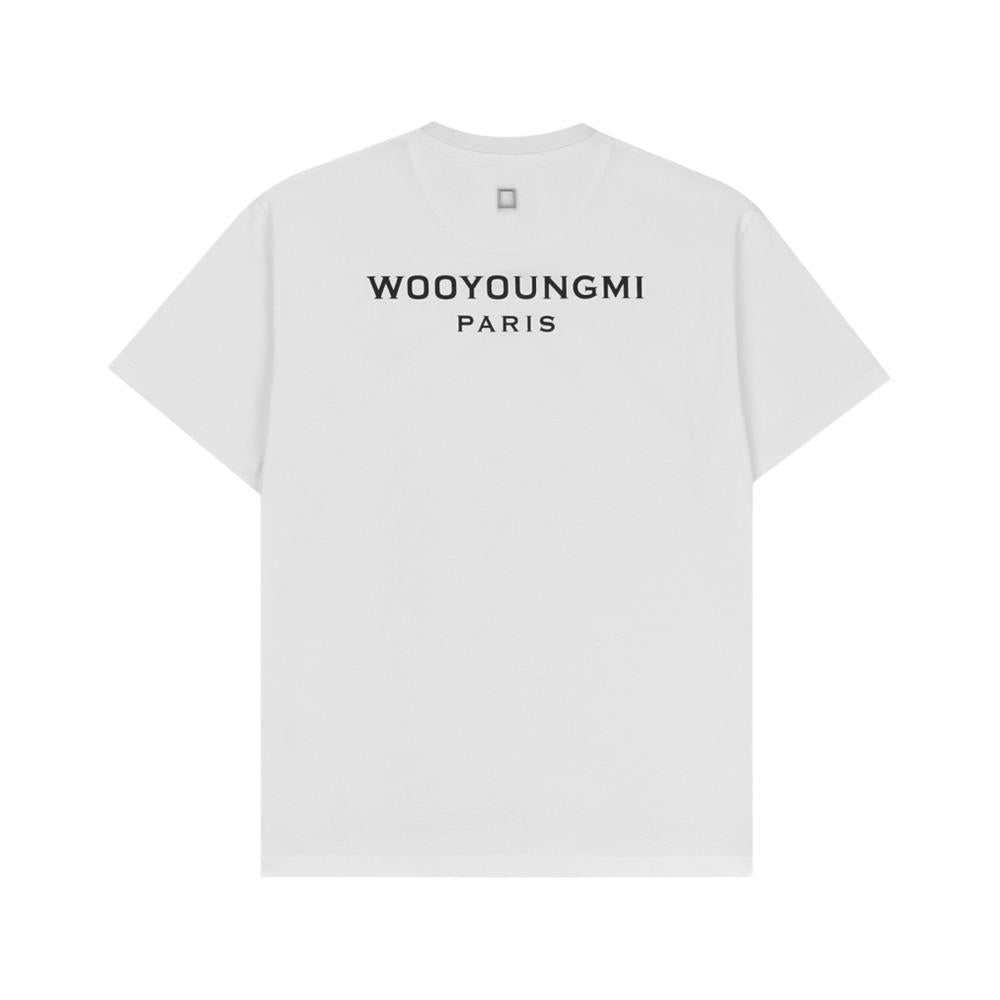 WOOYOUNGMI Cotton Back Logo T-Shirt White Men’s