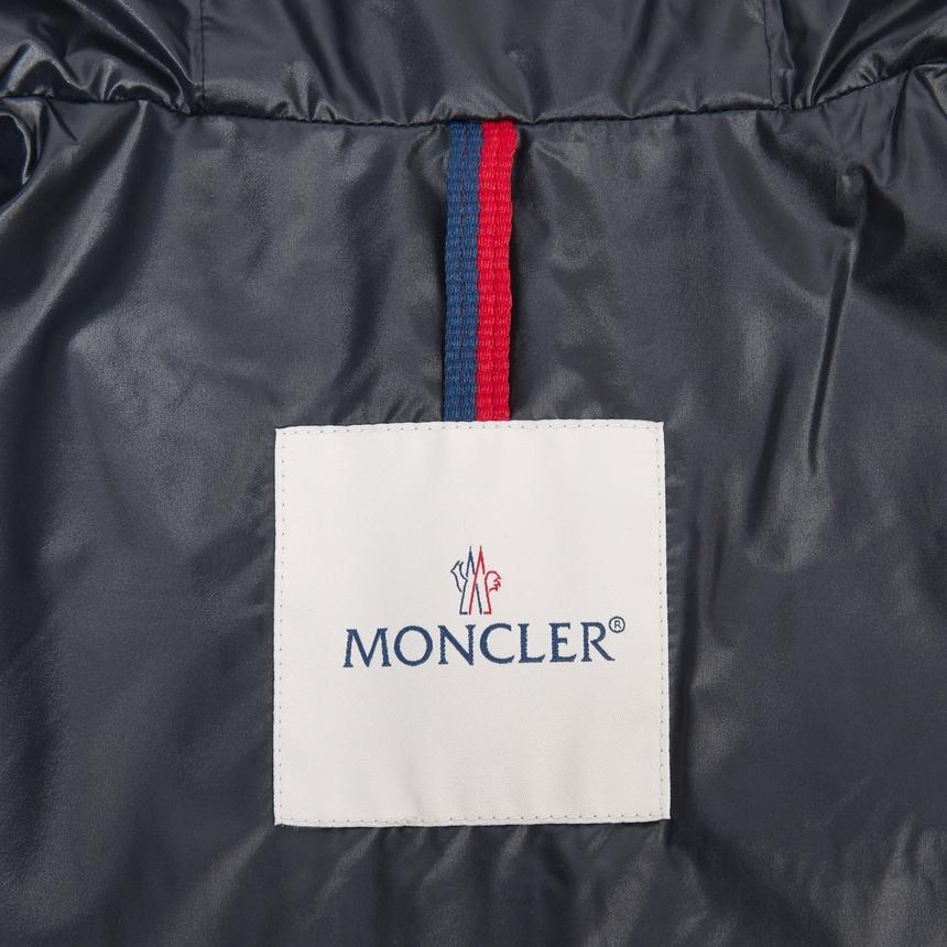 Moncler Quilted Down Puffer Jacket Navy Kids 12A14A Adult Wearable