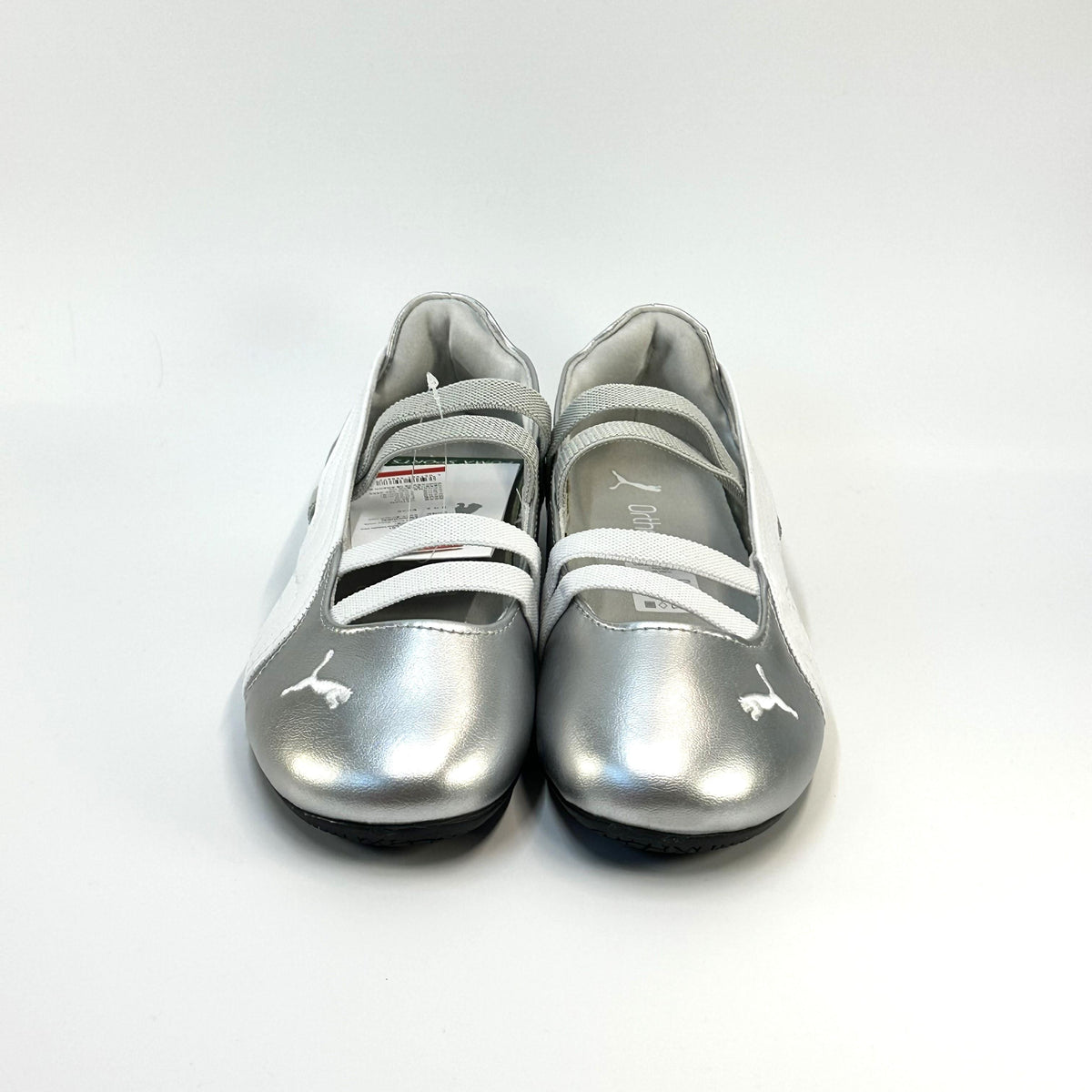 PUMA Speedcat Ballet Metallic Silver White Low-Top Sneakers 401581 01