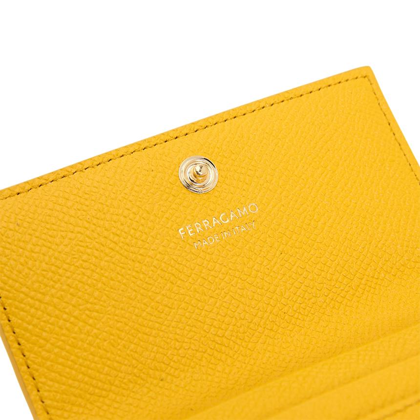 Ferragamo Gancini Leather Card Holder for Women