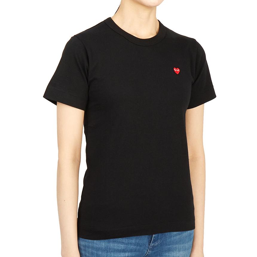 Comme des Garcons Mini Red Heart Patch Women’s Short Sleeve T-Shir AZ T303 051 1