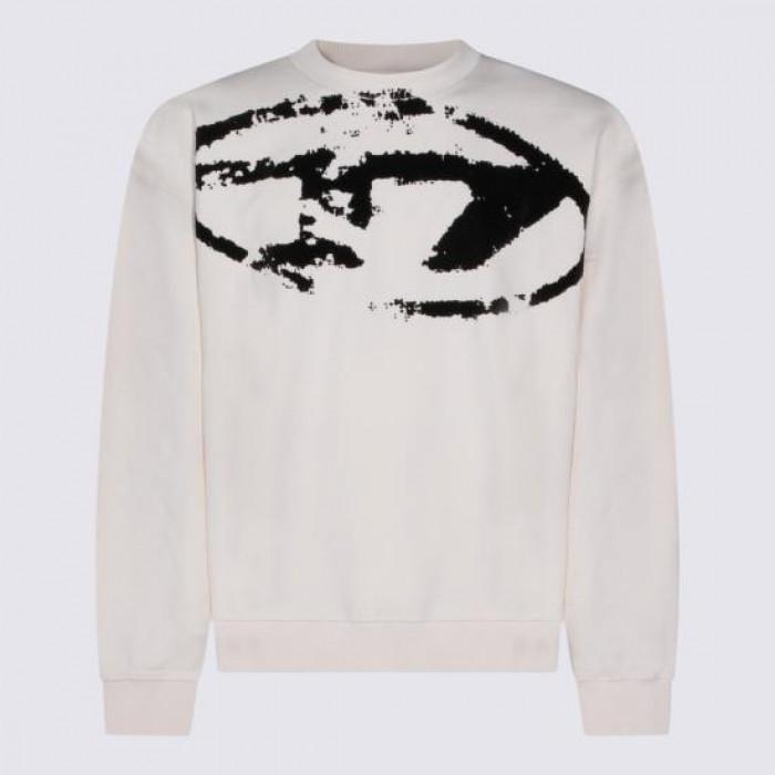 DIESEL SBOXTN5 Logo Crewneck Sweatshirt Men Gray