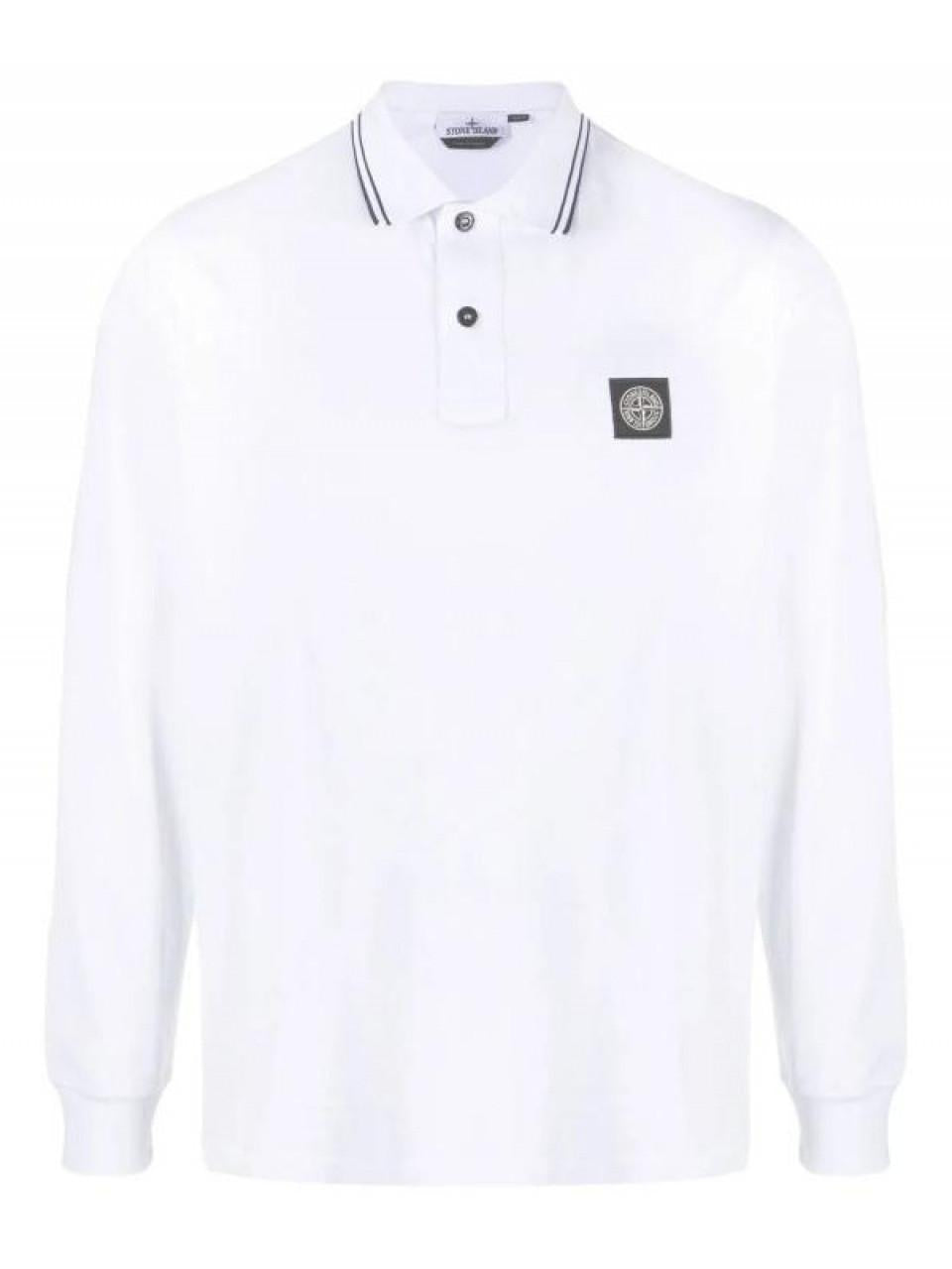 STONE ISLAND Cotton Pique Stretch T-Shirt 2200012 S0018 V1001