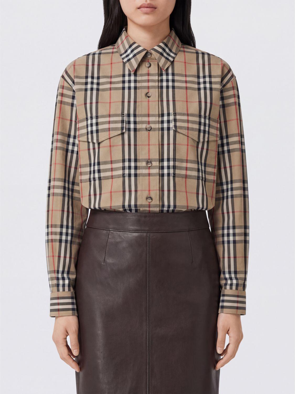 BURBERRY Long Sleeve Button-Up Shirt
