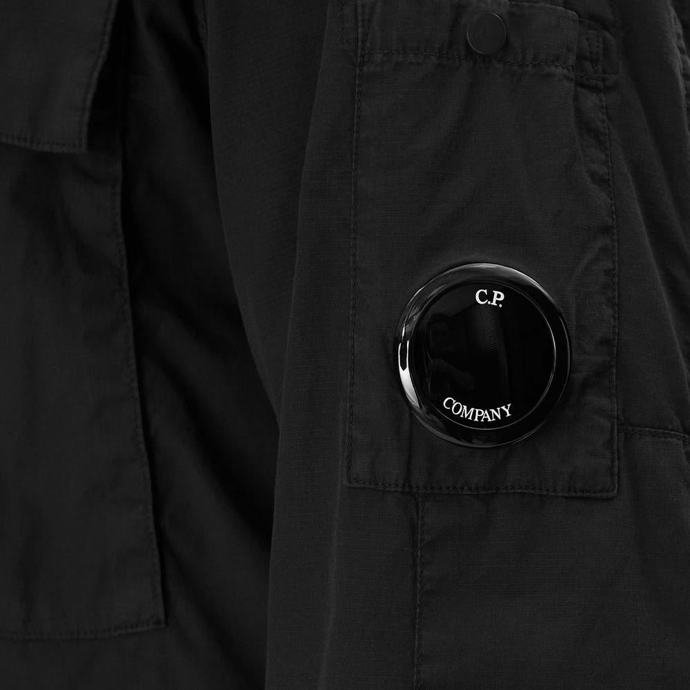 CP Company Black Pocket Overshirt Jacket Men’s 18CMOS237A 005691G 999