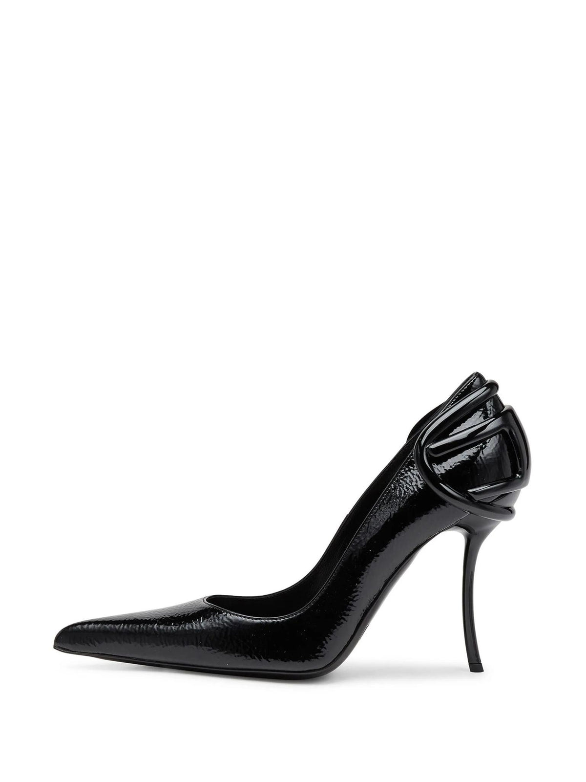 DIESEL Black Leather Mary Jane Pumps
