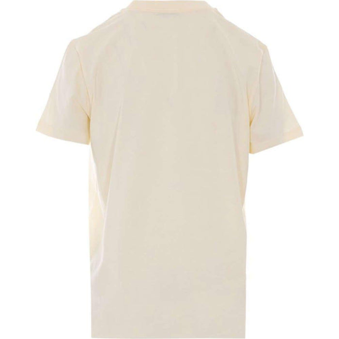 Moncler Ivory Logo Patch Short Sleeve T-Shirt Women