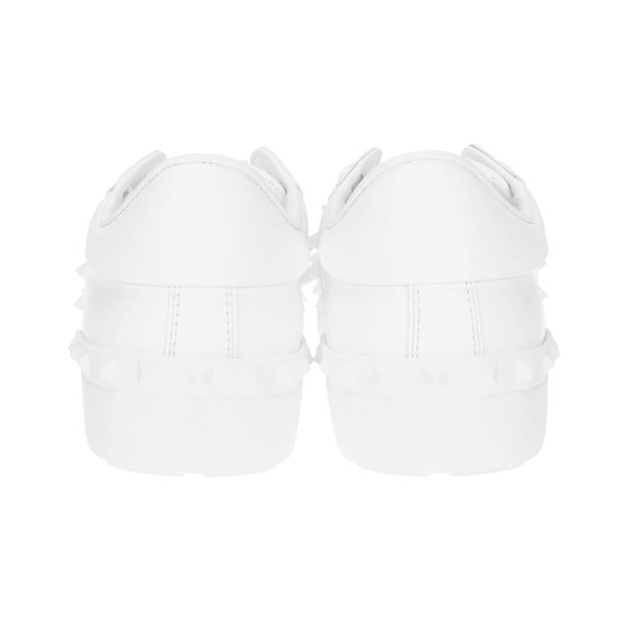VALENTINO Rockstud Untitled Low-Top Leather Sneakers White