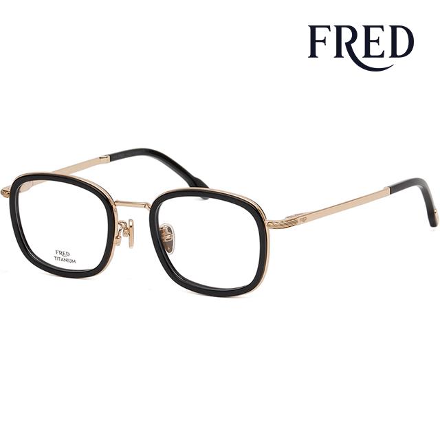 FRED Titanium Acetate Round Eyeglass Frames Unisex FG50025U 030