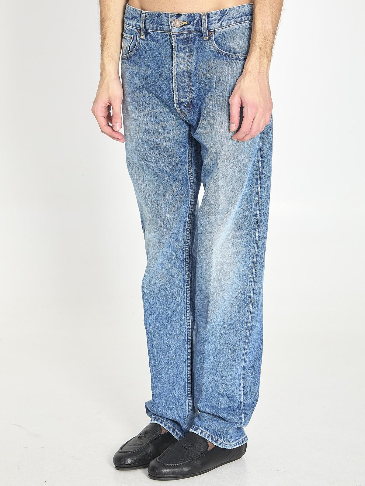 CELINE Gray Denim Jeans Men’s Pants