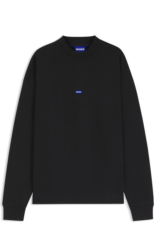 HUGO BOSS Long-Sleeve Sweatshirt for Men 50522359 001 BLACK DOM