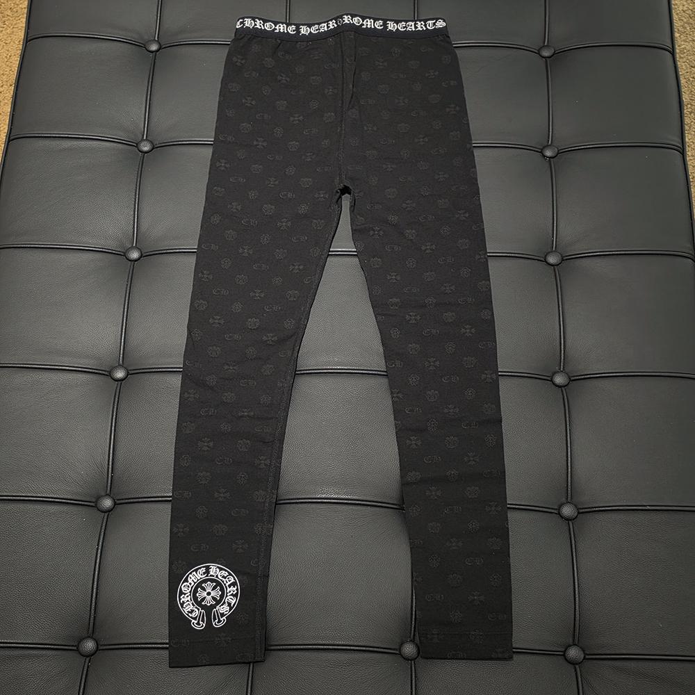 Chrome Hearts Allover Logo Black Women’s Leggings