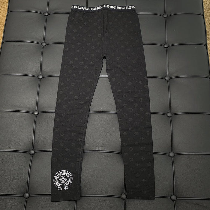 Chrome Hearts Allover Logo Black Women’s Leggings