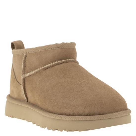 Ugg Classic Ultra Mini Ankle Boots Sand Suede Women’s