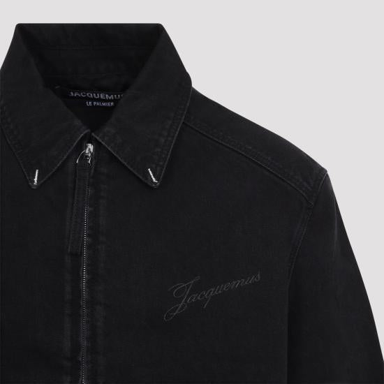JACQUEMUS Black Denim Jacket