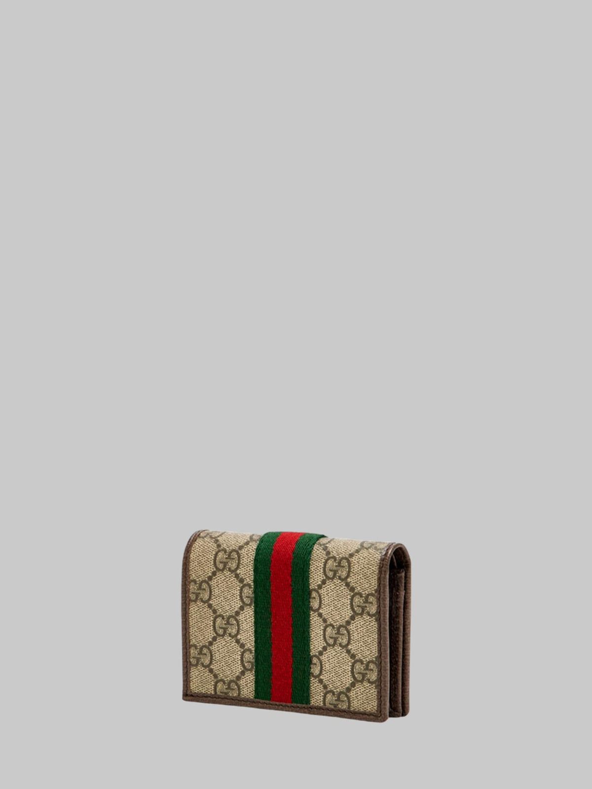 GUCCI Beige GG Supreme Zip-Around Long Wallet