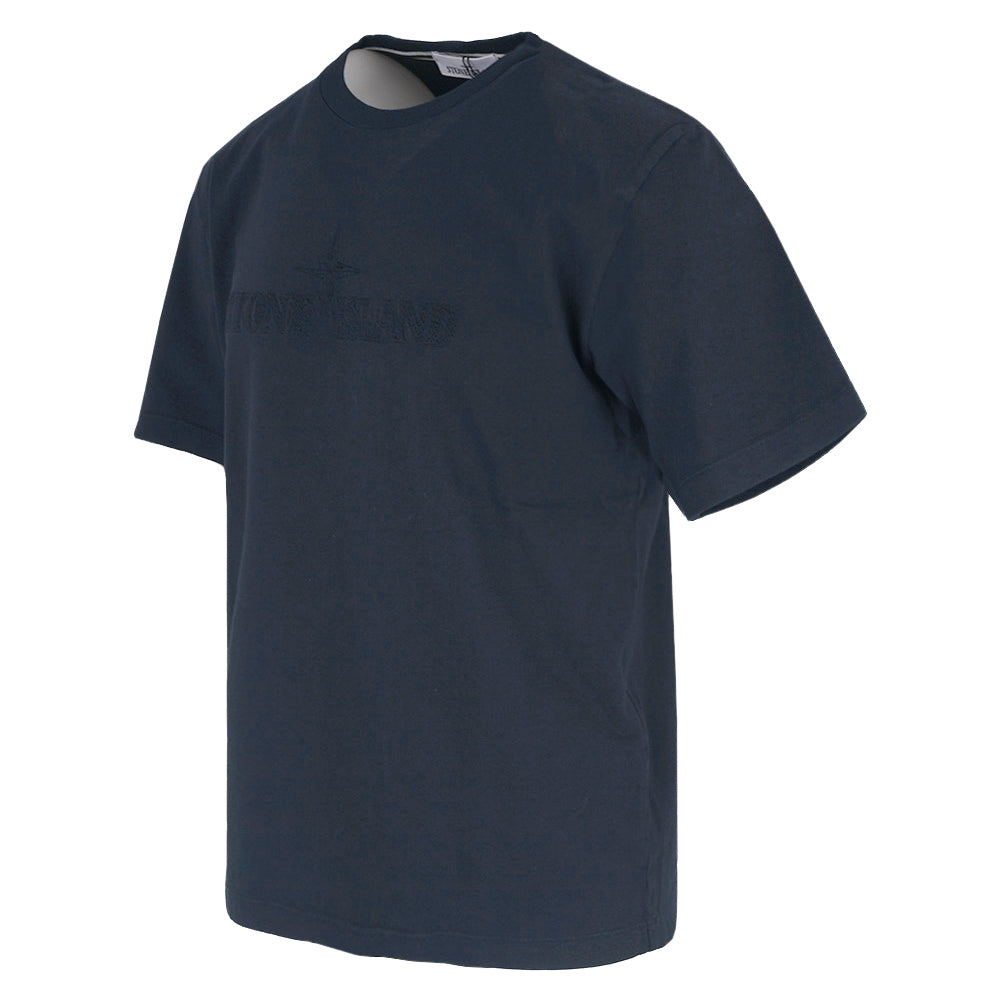 STONE ISLAND Cotton Short Sleeve T-Shirt Black